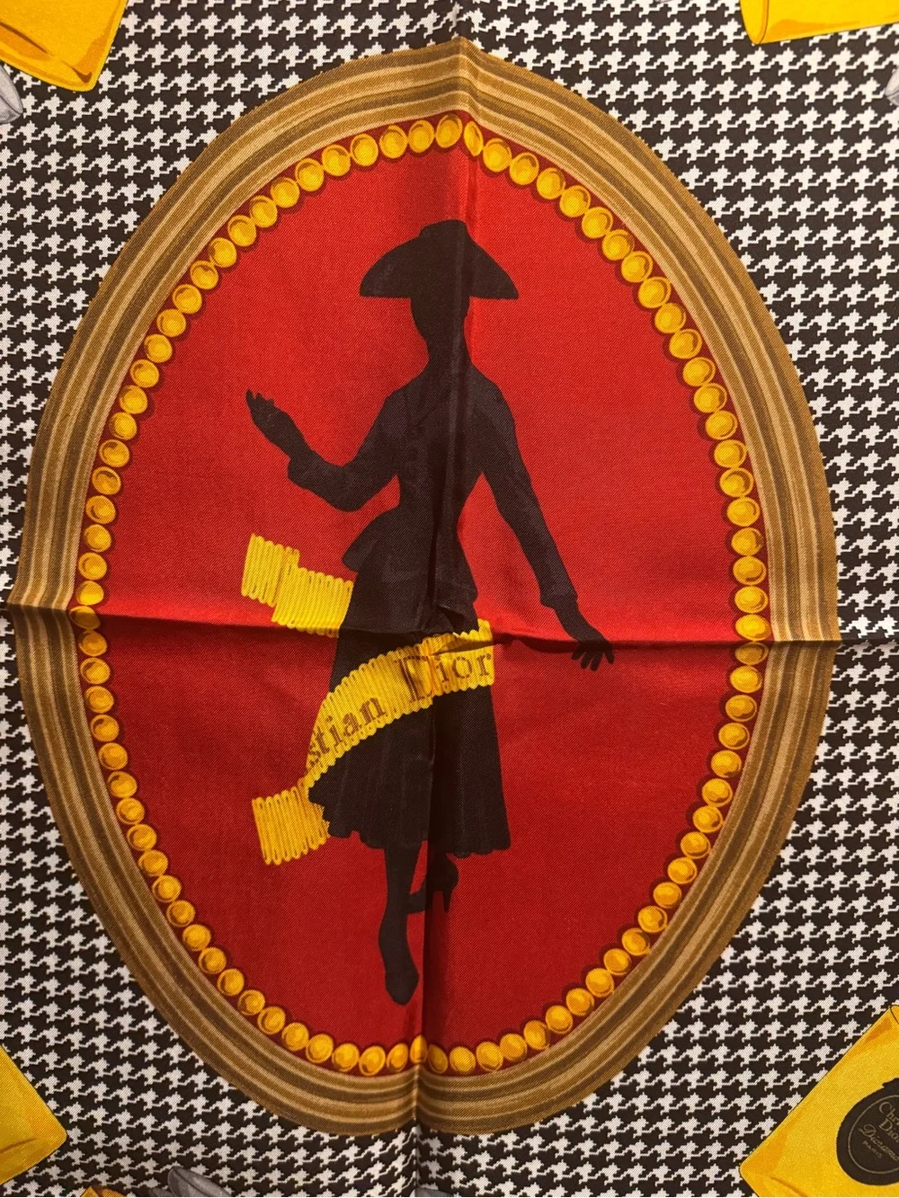 Christian Dior Perfume Bottle Silk Scarf
